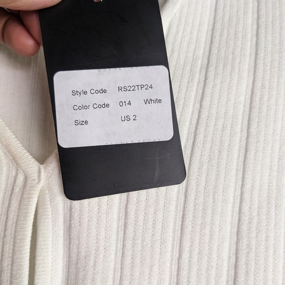 Zeynep Arcay cutout ribknit bodysuit nwt - Picture 7 of 14